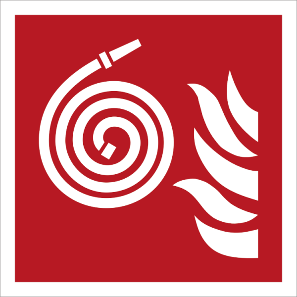 Unconnected fire hose - Klar vinyl - 50 x 50 mm