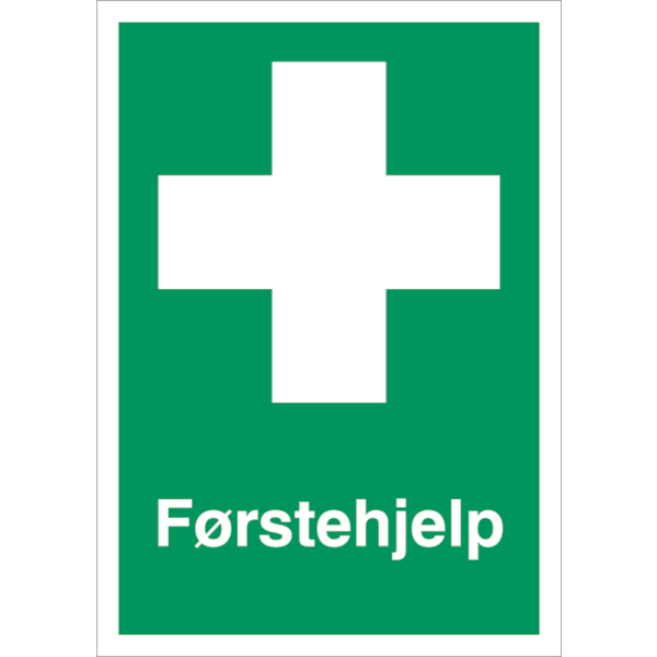 Førstehjelp skilt - Nødskilt