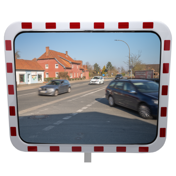 Rektangulært trafikkspeil i akryl, flere størrelser