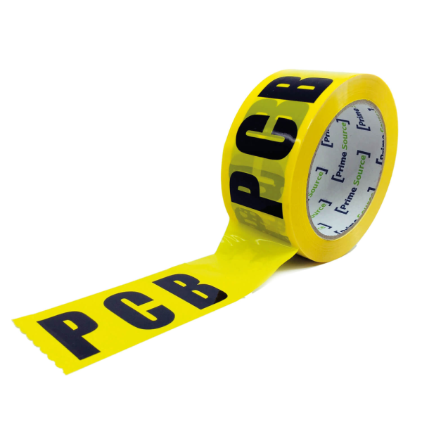 PCB tape - 50 mm x 66 m - Tape for pakking av avfall som inneholder PCB