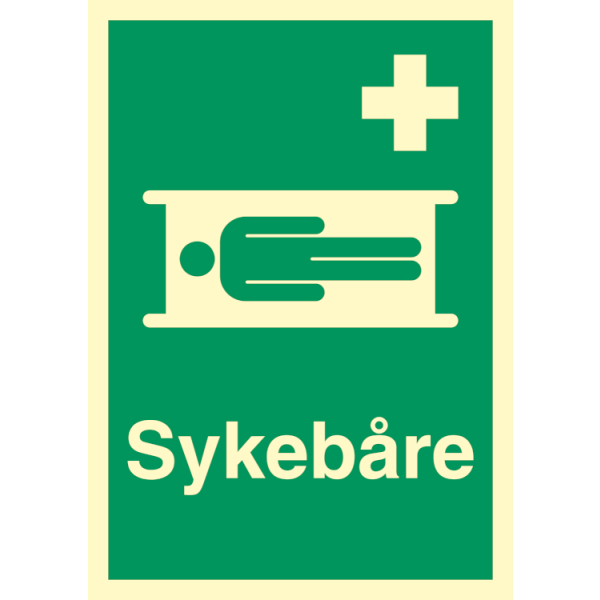 Sykebåre - Nødskilt