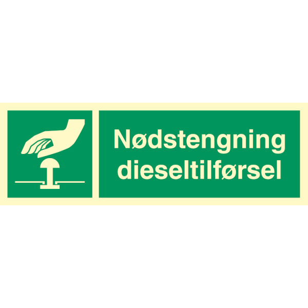 Nødstengning dieseltilførsel