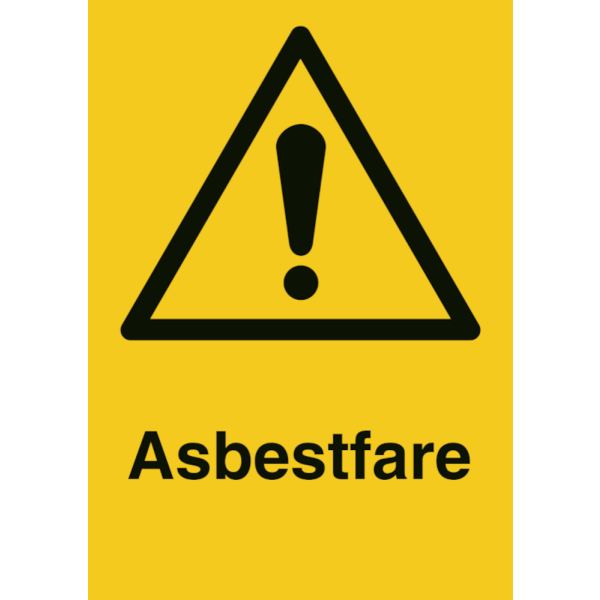 Asbestfare - Fareskilt ISO 7010 W001