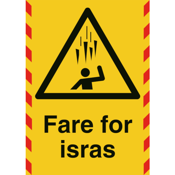 Fare for isras - Fareskilt ISO 7010 W039