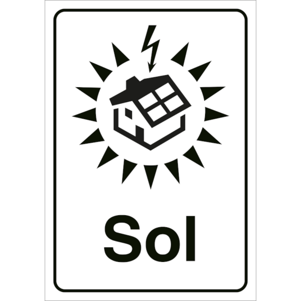 SOL - Fareskilt