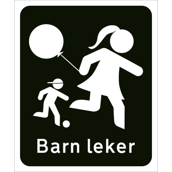 Barn leker - Refleks alu-sandwichplate - 600 x 500 mm