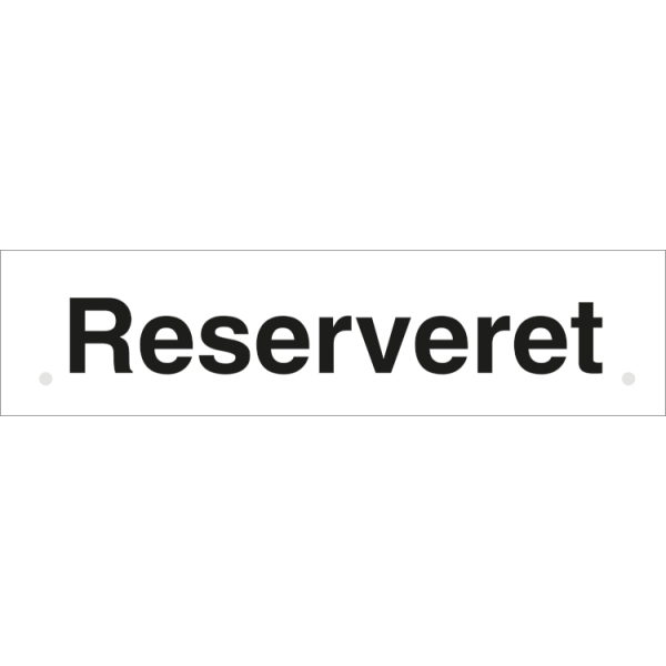 Reservert - Alu-sandwichplate - 100 x 400 mm