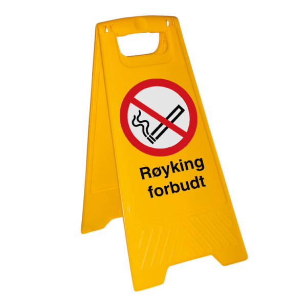 Røyking forbudt - Plast - 600 x 300 mm