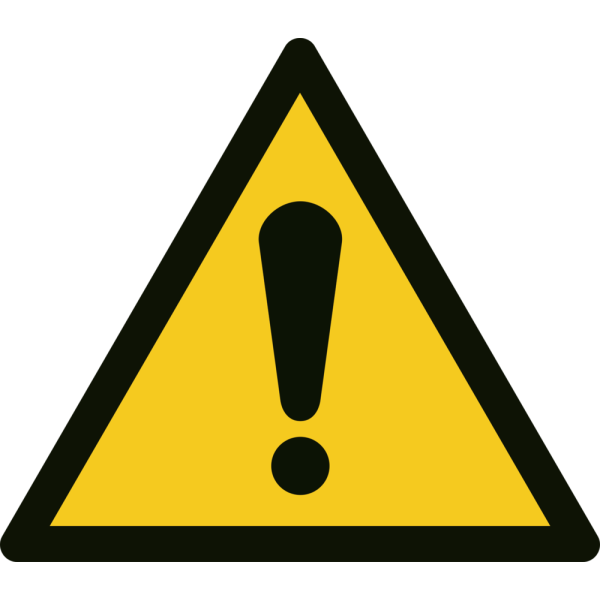 Generell fare - Fareskilt ISO 7010 W001