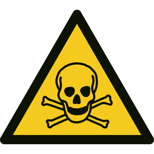Giftige stoffer - Fareskilt ISO 7010 W016