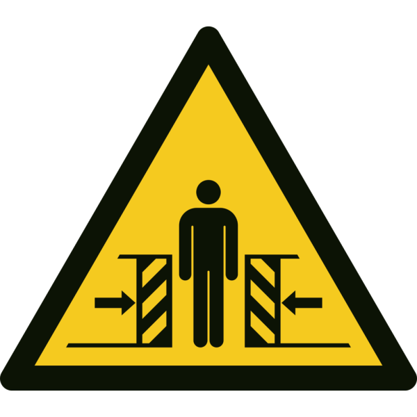 Advarsel om klemfare - Fareskilt ISO 7010 W019