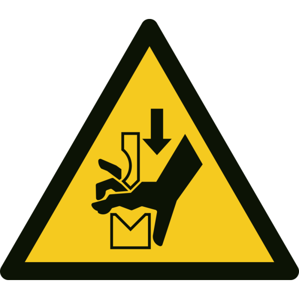 Klemmerisiko - Fareskilt ISO 7010 W030