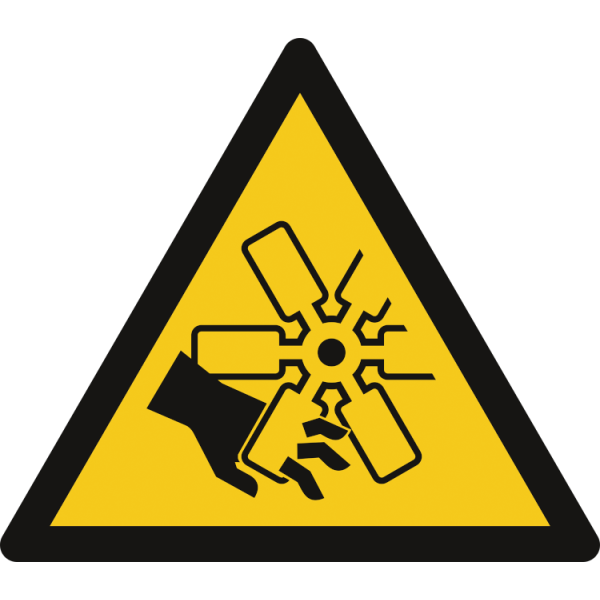 Advarsel om roterende blader - Fareskilt ISO 7010 W088