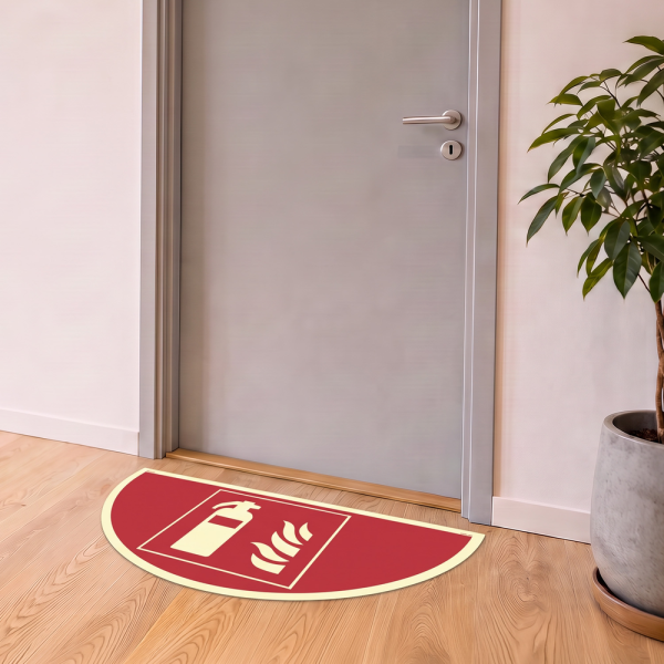 Brannslukker - Etterlysende Gulvskilt - ISO 7010