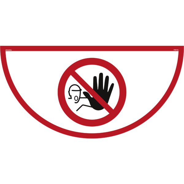 Adgang forbudt - Gulvskilt - ISO 7010
