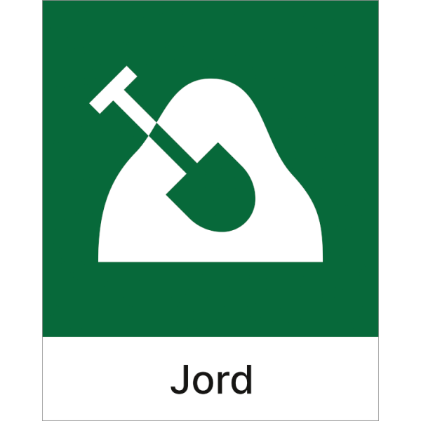 Kildesorteringsskilt Jord