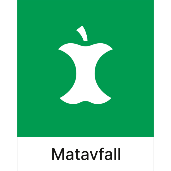 Kildesorteringsskilt Matavfall
