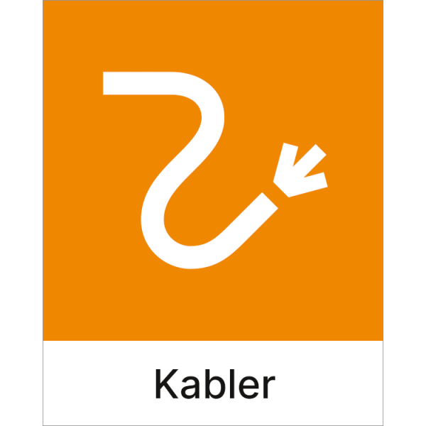 Kildesorteringsskilt Kabler