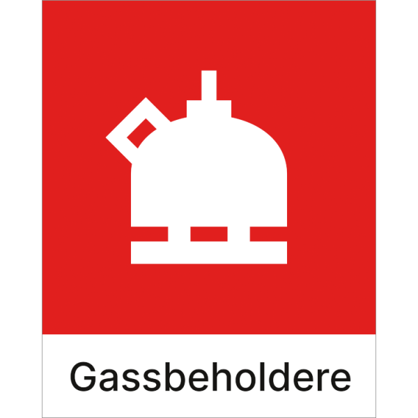Kildesorteringsskilt Gassbeholdere
