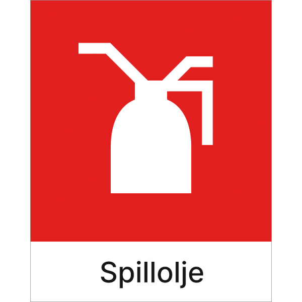 Kildesorteringsskilt Spillolje