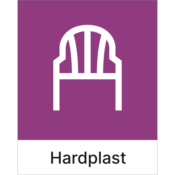 Kildesorteringsskilt Hardplast