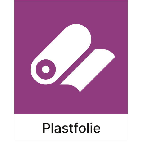 Kildesorteringsskilt Plastfolie