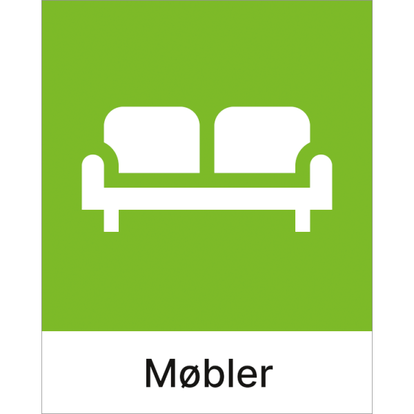 Kildesorteringsskilt Møbler