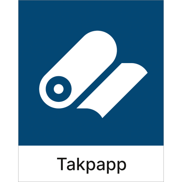 Kildesorteringsskilt Takpapp