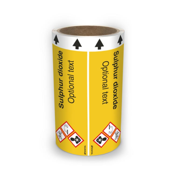 ISO Rørmerking - Sulphur dioxide (english) ISO 20560