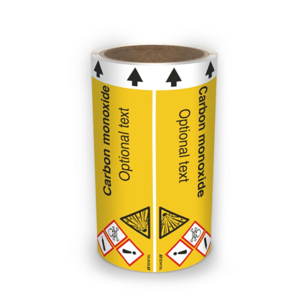 ISO Rørmerking - Carbon monoxide (english) ISO 20560