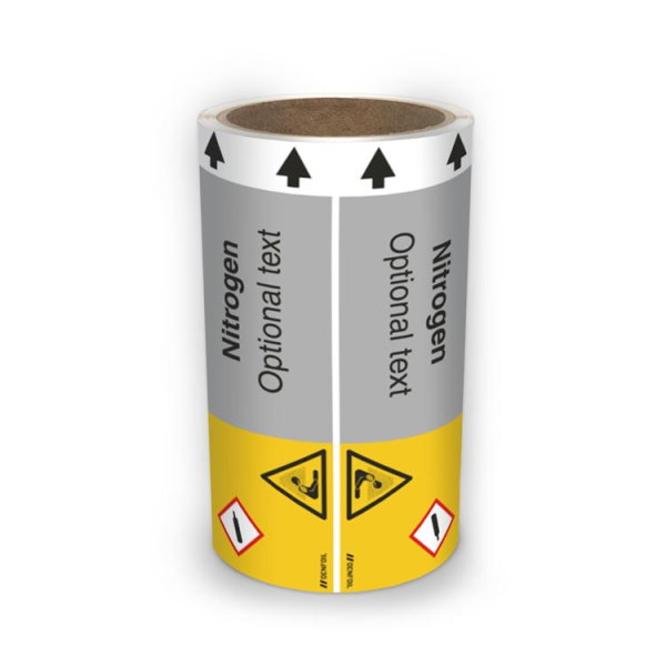 ISO Rørmerking - Nitrogen (english) ISO 20560