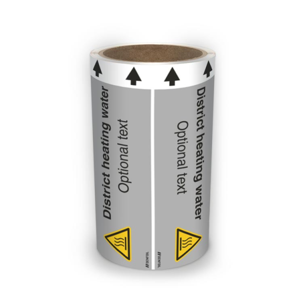 ISO Rørmerking - District heating water (english) ISO 20560