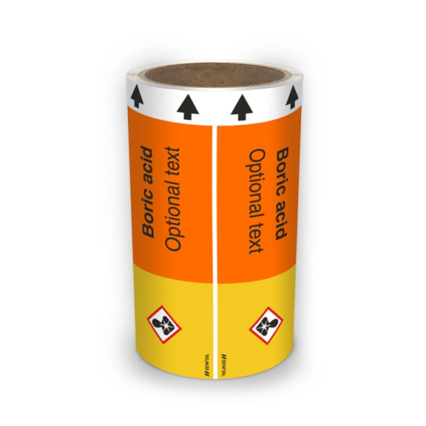 ISO Rørmerking - Boric acid (english) ISO 20560