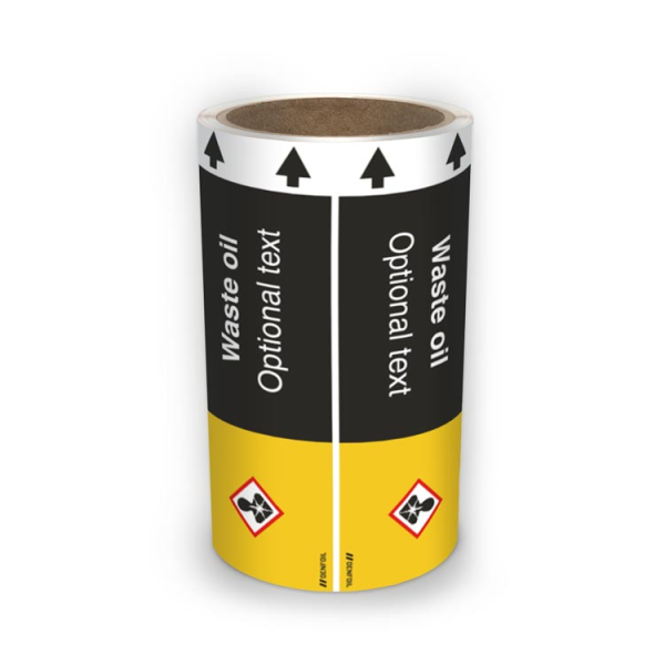 ISO Rørmerking - Waste oil (english) ISO 20560