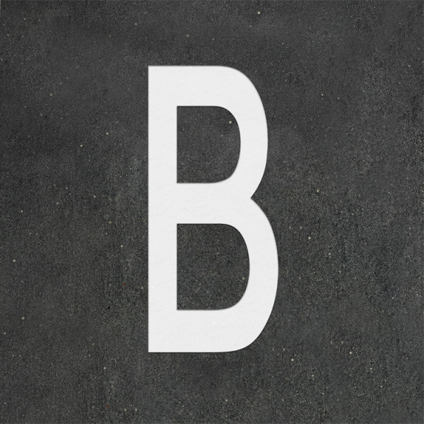 PREMARK Bokstav B - Termoplastisk vegmerking