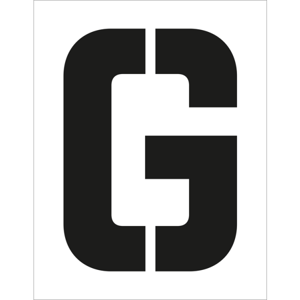 Sjablon for bokstav G - Plast