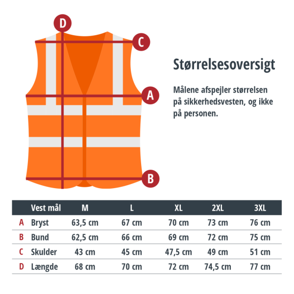 Refleksvest Oransje