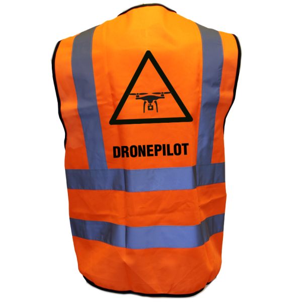 Refleksvest dronepilot - EN 20471 klasse 2 - Oransje farge