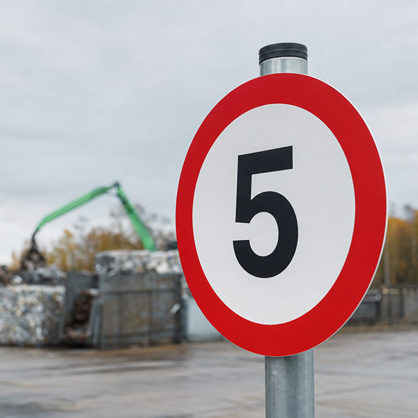 Spesialskilt på 37 minutter - hastighetsbegrensning 5 km/t